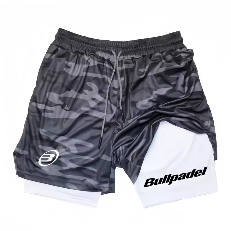 New Men'S Padel Sport Shorts Summer Male Breathable Tennis Shorts Quick-Drying Badminton Trousers Outdoor Running Sportwear