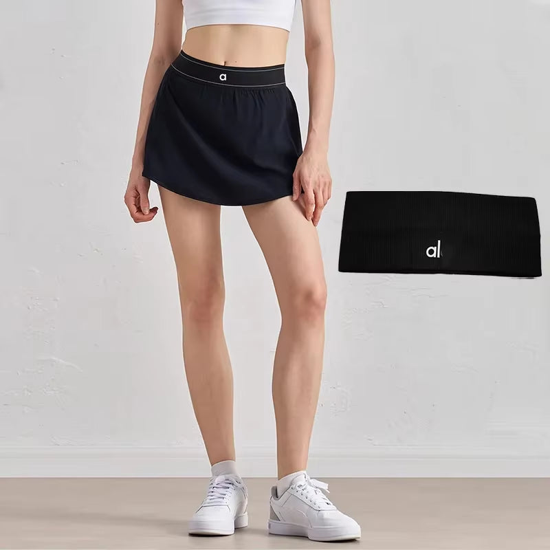 AL Sports Skirt Outdoor Sports Tennis Skirt Breathable Fitness Skirt
