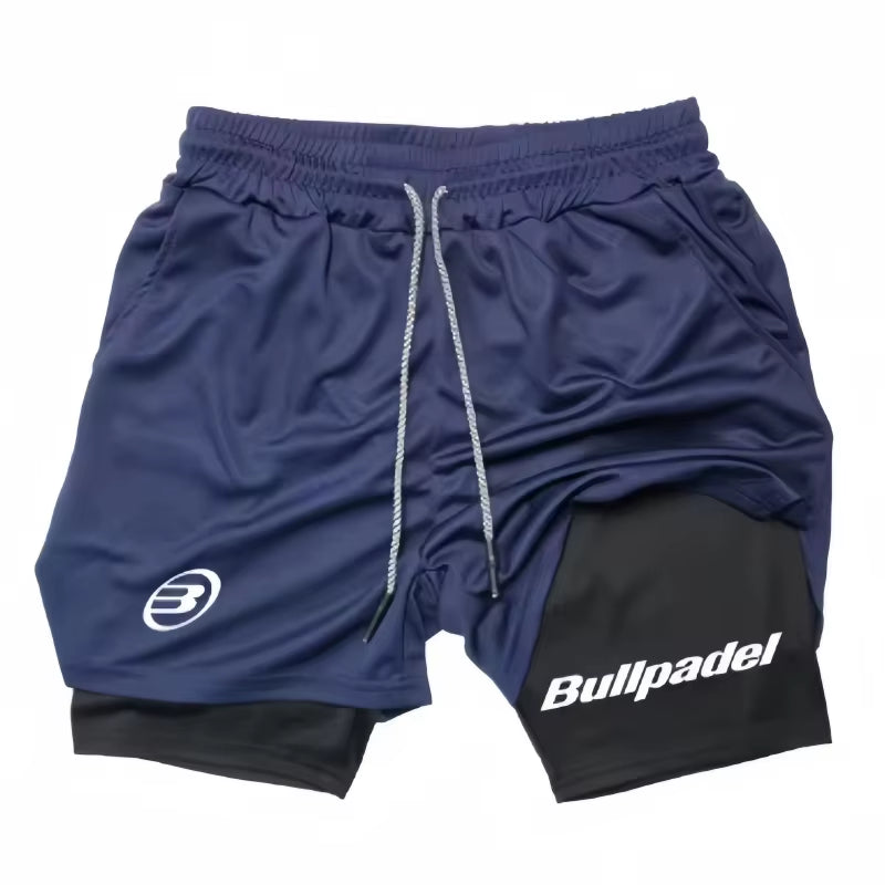 New Men'S Padel Sport Shorts Summer Male Breathable Tennis Shorts Quick-Drying Badminton Trousers Outdoor Running Sportwear