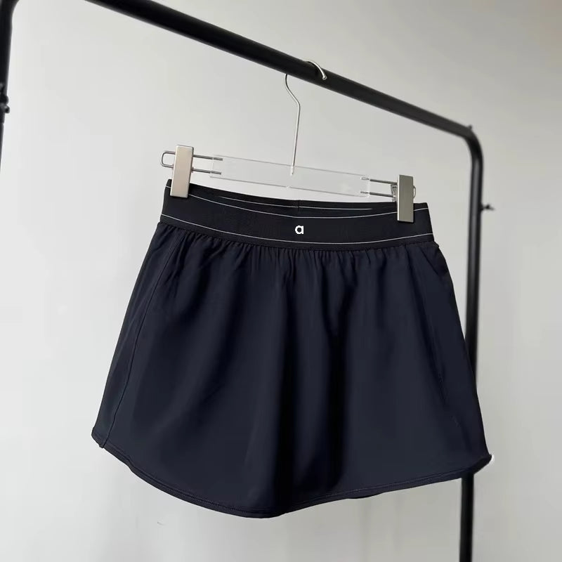 AL Sports Skirt Outdoor Sports Tennis Skirt Breathable Fitness Skirt
