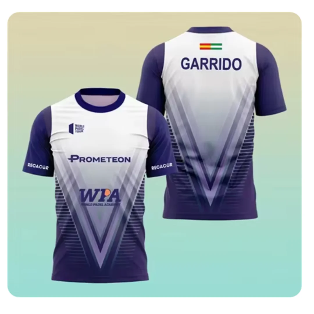 Summer Men Padel Short Sleeved T-Shirt Quick Drying Men Professional Tennis Training Apparel Quality Outdoor Sports O-Neck Tees
