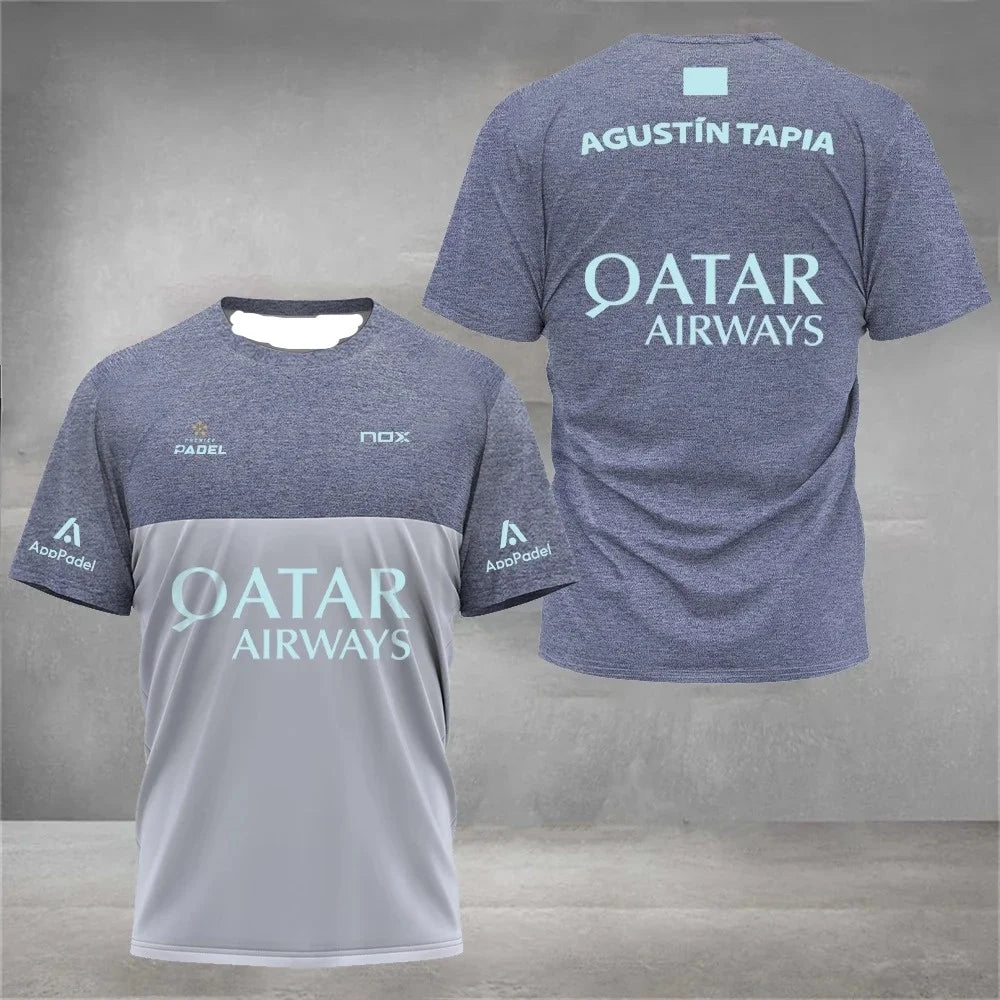New Men'S Fashion Padel Trend Fitness Tshirt Casual Comfortable Football Short Sleeve Ultra Thin Badminton Sweat Absorption Tops