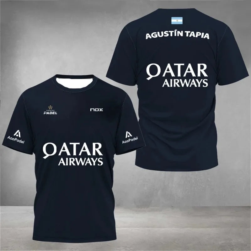 New Men'S Fashion Padel Trend Fitness Tshirt Casual Comfortable Football Short Sleeve Ultra Thin Badminton Sweat Absorption Tops