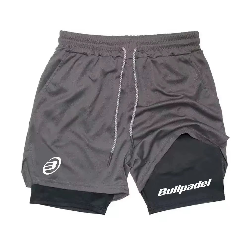 New Men'S Padel Sport Shorts Summer Male Breathable Tennis Shorts Quick-Drying Badminton Trousers Outdoor Running Sportwear