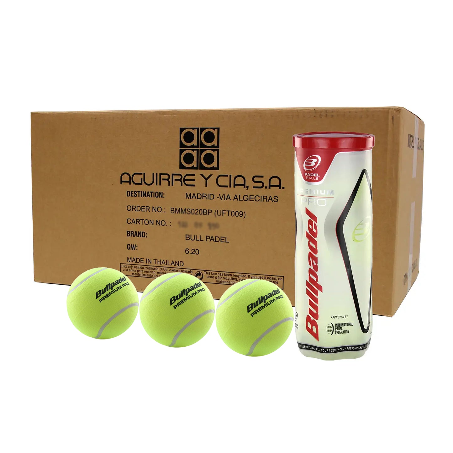 Padelbollar Bullpadel Premium Pro 72