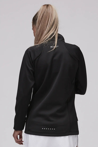 Sportjacka Jacket w zip figursydd svart - seven of sweden