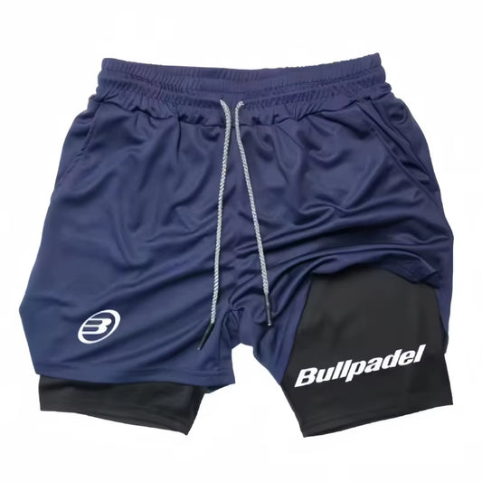 New Men'S Padel Sport Shorts Summer Male Breathable Tennis Shorts Quick-Drying Badminton Trousers Outdoor Running Sportwear