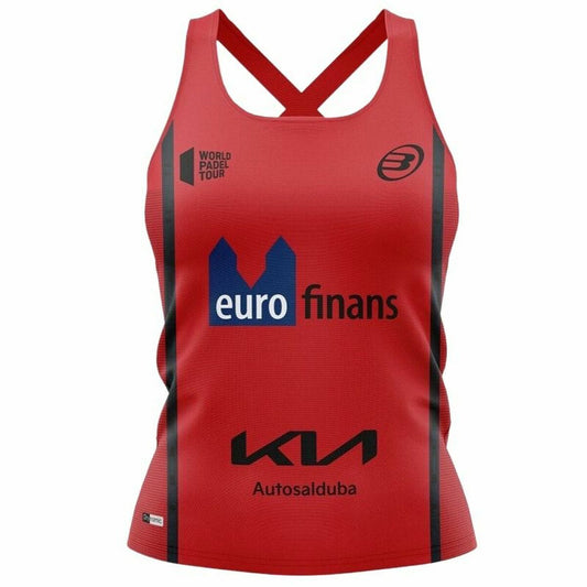 Women's Sleeveless T-shirt Bullpadel  Delfi Brea Padel Dark Red-0