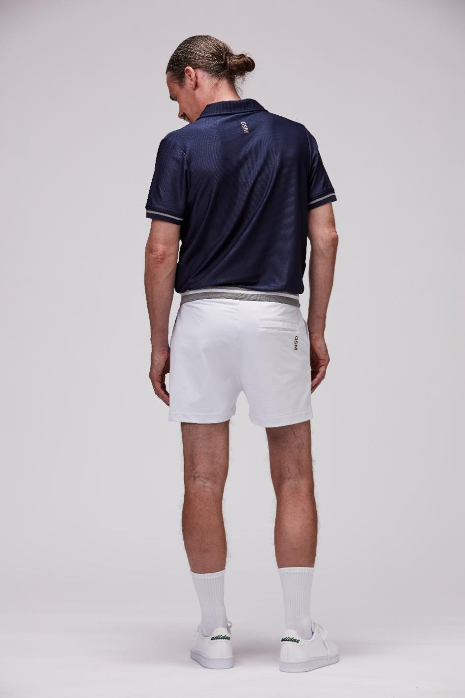 Retro Padelshorts GSM White 2
