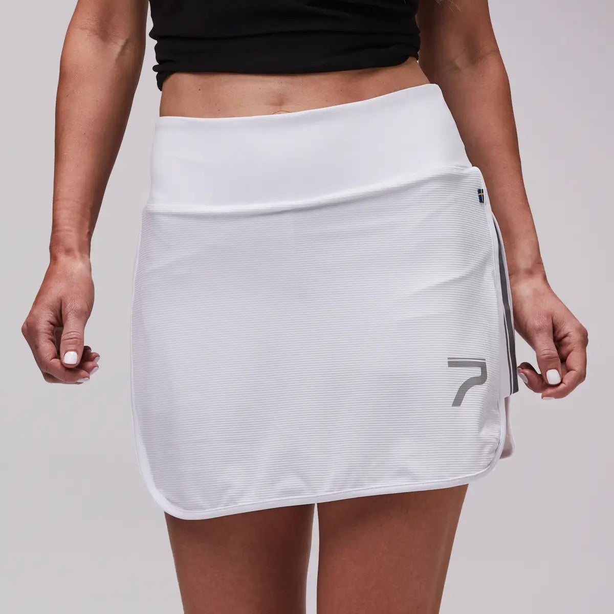 Ribb Trackskirt padelkjol vit