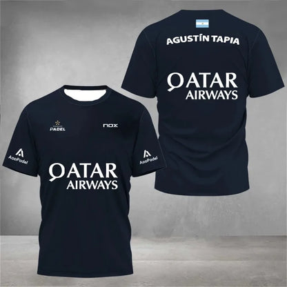 New Men'S Fashion Padel Trend Fitness Tshirt Casual Comfortable Football Short Sleeve Ultra Thin Badminton Sweat Absorption Tops