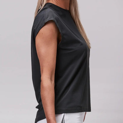 SDAW Padellinne Loose Fit mörkgrå från sidan