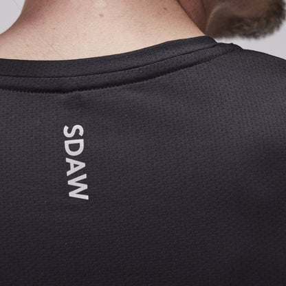 SDAW Padeltröja svart logotyp i nacke